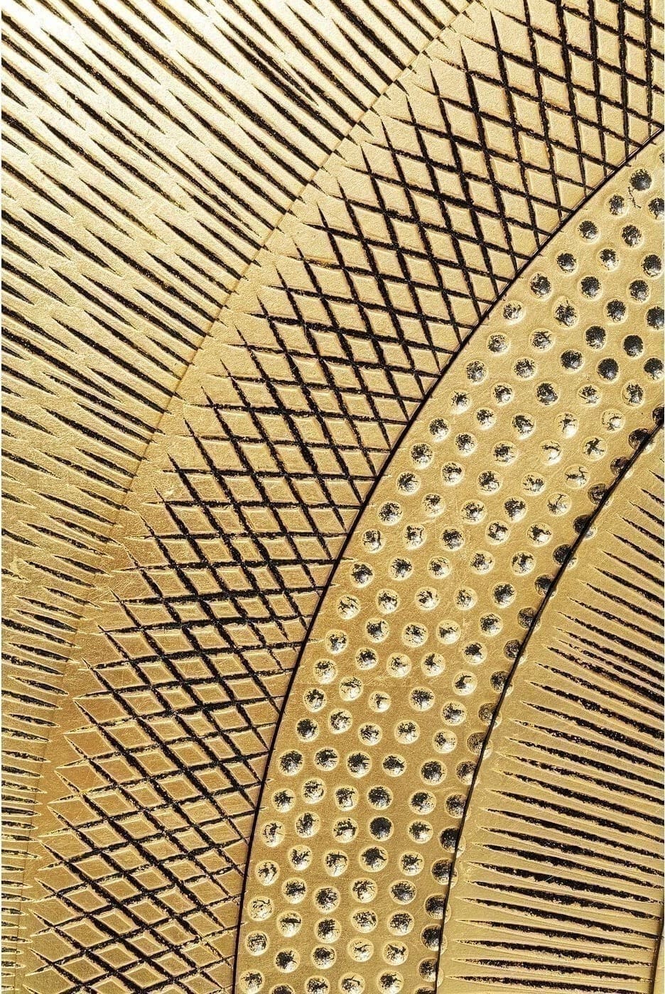 Object Schilderij Art Circle Gold 120x120cm Kare Design Beeld 52766