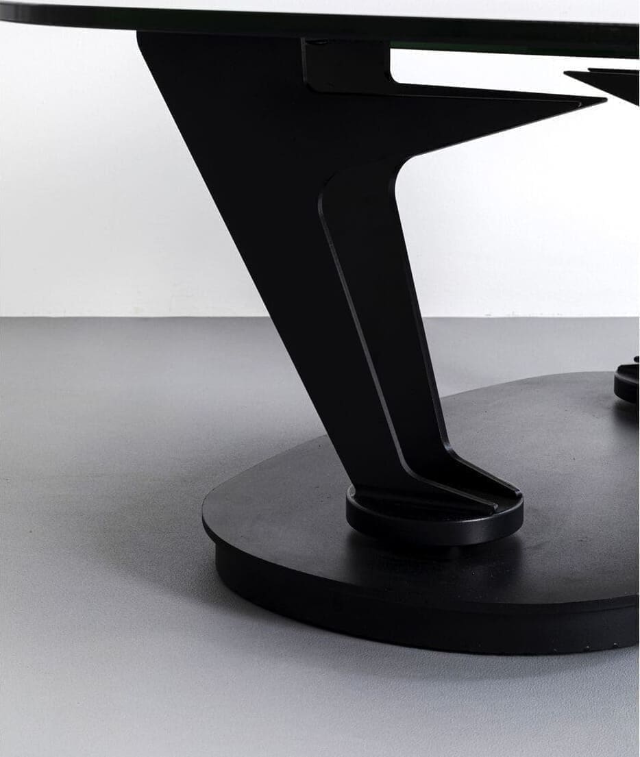 Salontafel Franklin Black 150x58cm Kare Design Salontafel 86508