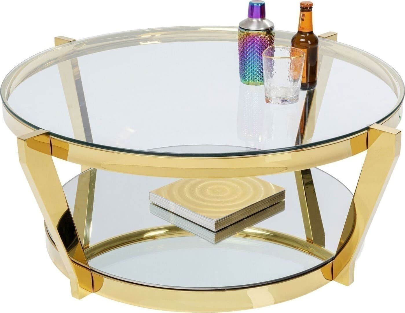 Salontafel Monocolo Gold Ø90cm Kare Design Salontafel 85365