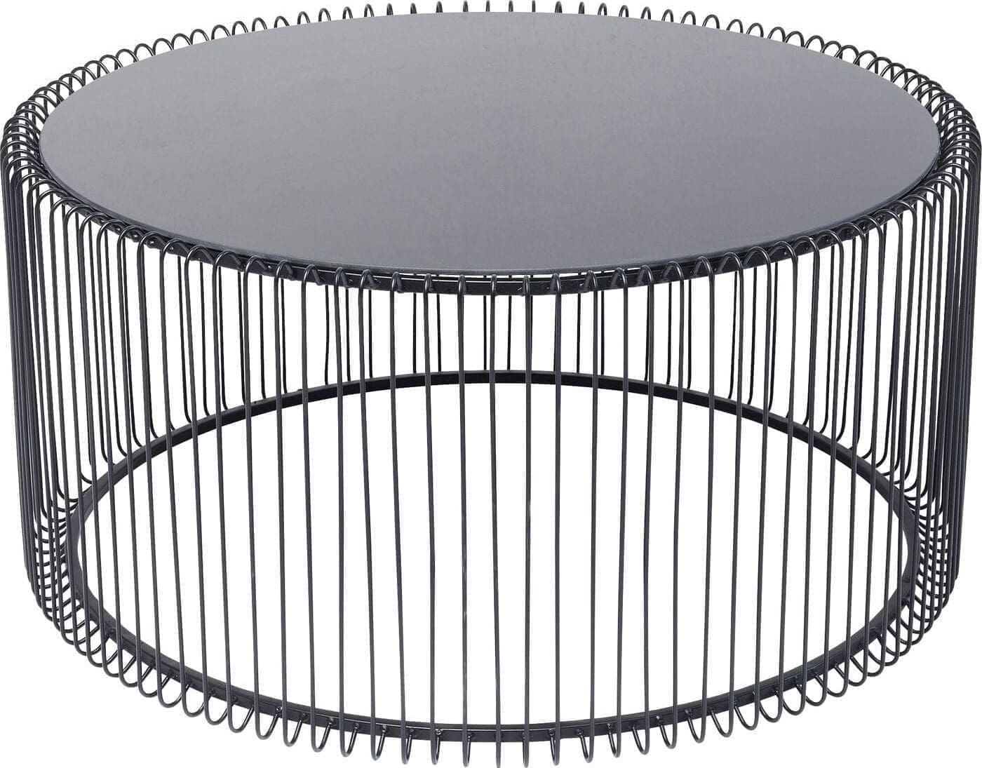 Salontafel Wire Uno Black Ø80cm Kare Design Salontafel 84514
