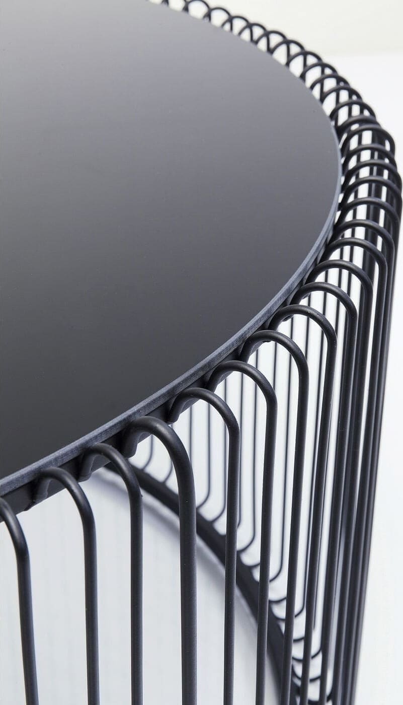 Salontafel Wire Uno Black Ø80cm Kare Design Salontafel 84514