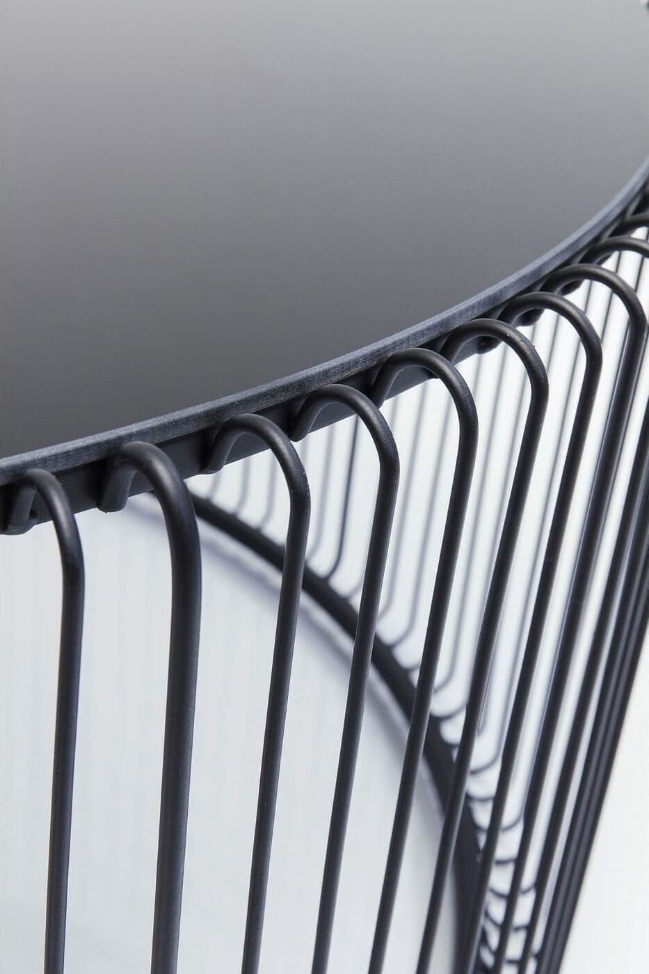 Salontafel Wire Uno Black Ø80cm Kare Design Salontafel 84514