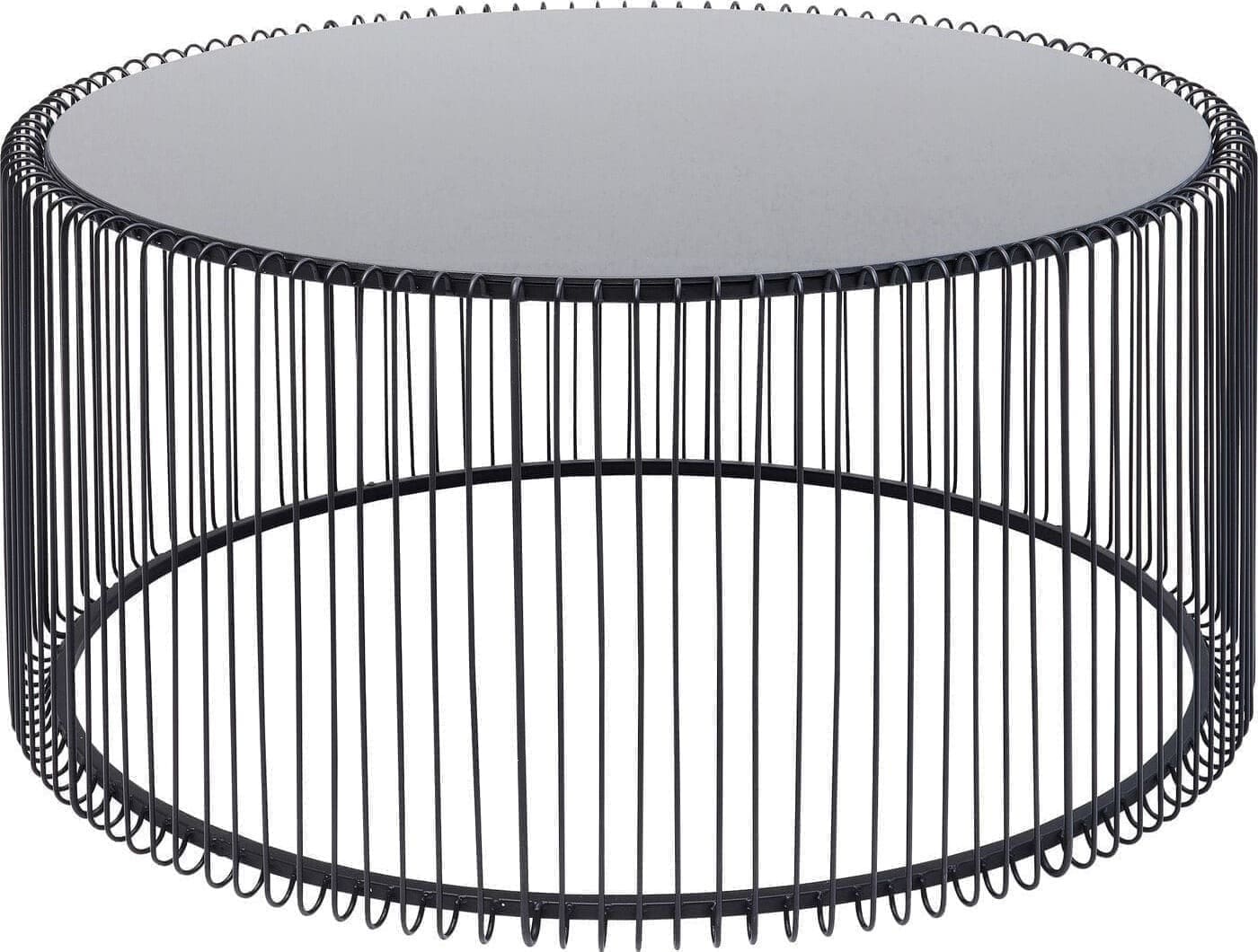 Salontafel Wire Uno Black Ø80cm Kare Design Salontafel 84514