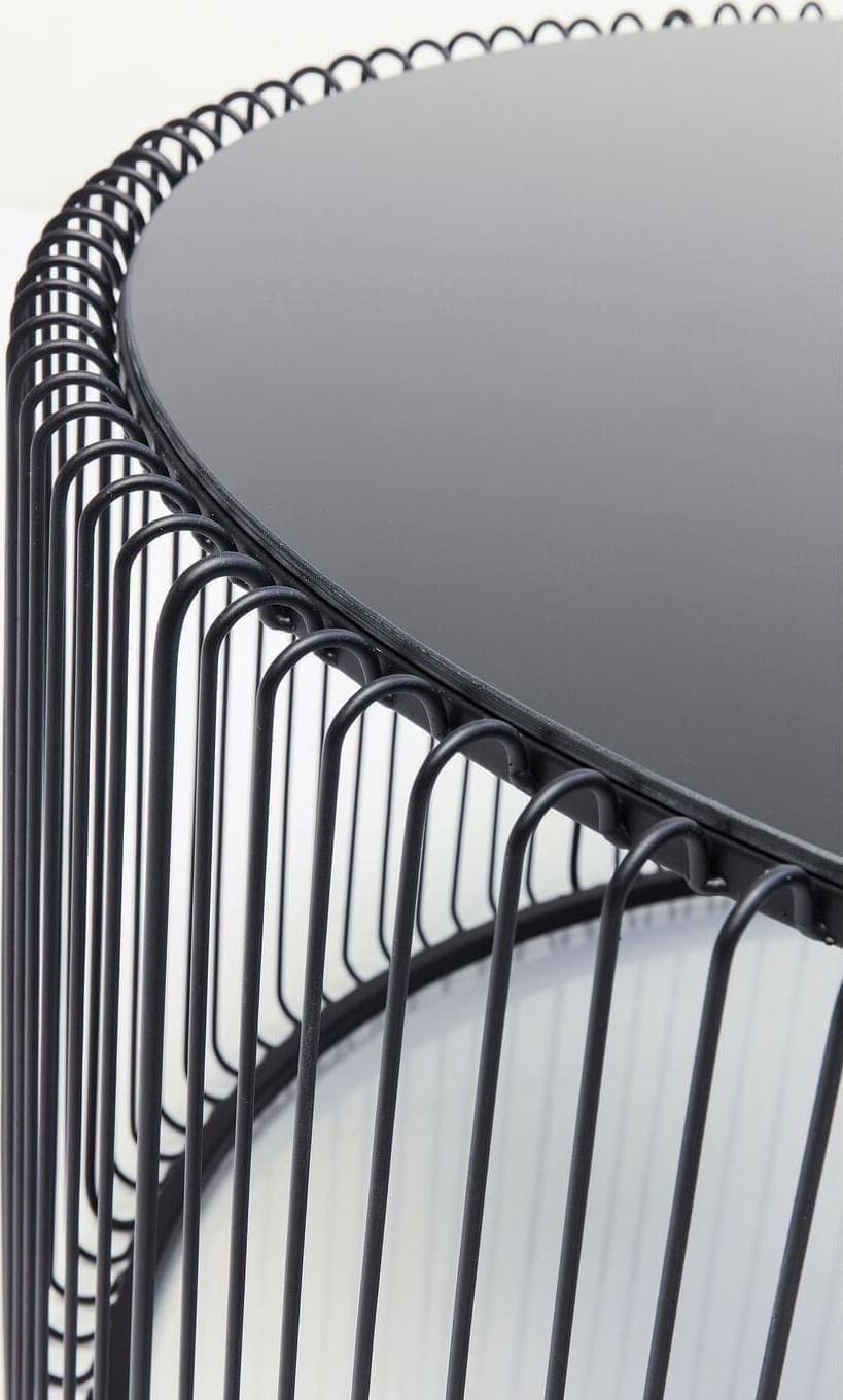 Salontafel Wire Uno Black Ø80cm Kare Design Salontafel 84514