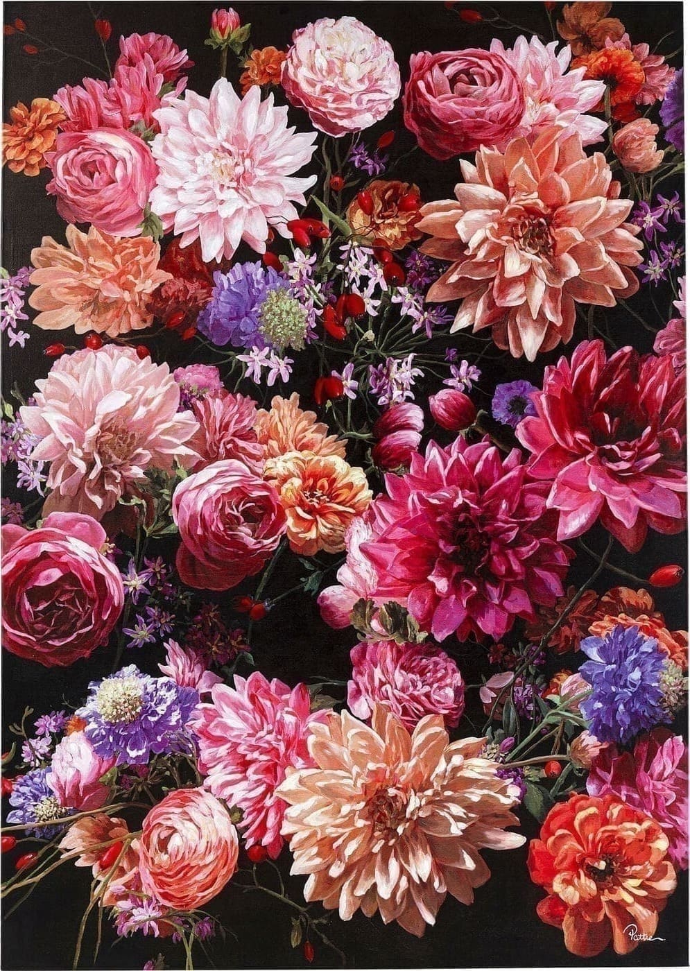 Schilderij Touched Flower Bouquet 140x200cm Kare Design Schilderij 51865