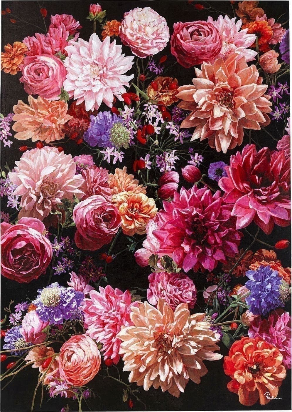Schilderij Touched Flower Bouquet 140x200cm Kare Design Schilderij 51865