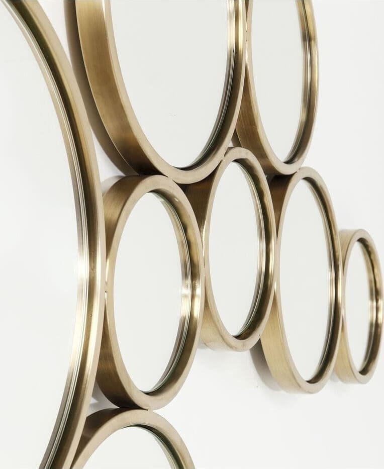 Spiegel Bubbles Brass 138x93cm Kare Design Spiegel 84132