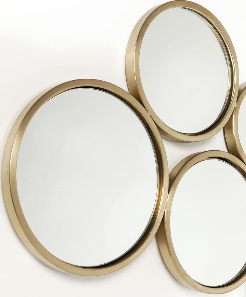Spiegel Bubbles Brass 138x93cm Kare Design Spiegel 84132