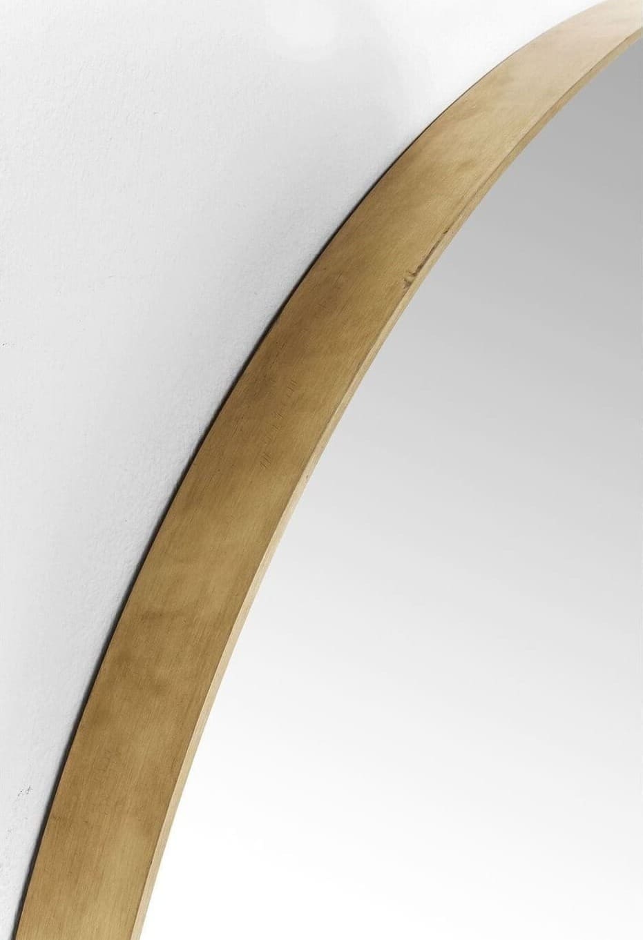 Spiegel Curve Brass Ø100cm Kare Design Spiegel 82718