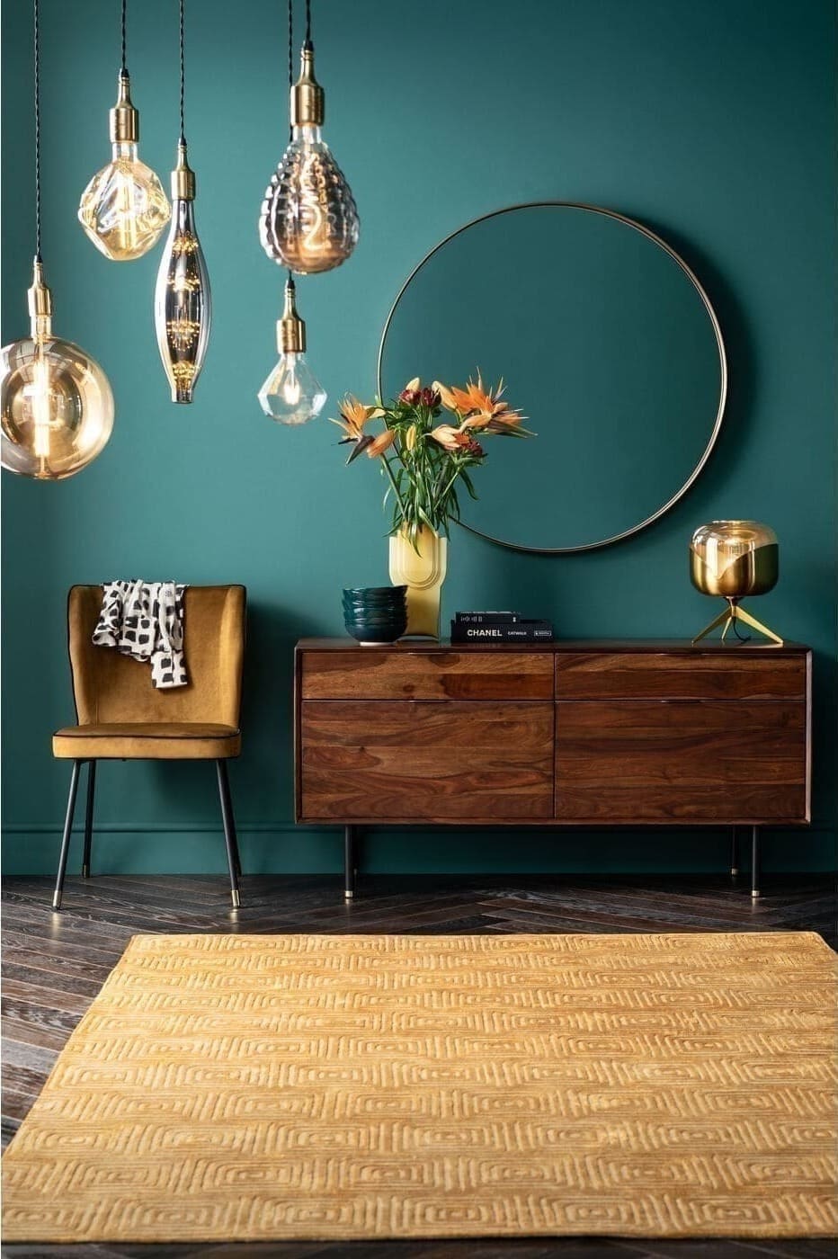 Spiegel Curve Brass Ø100cm Kare Design Spiegel 82718