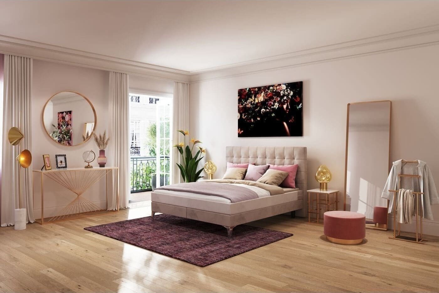 Spiegel Curve Copper 70x200cm Kare Design Spiegel 82714