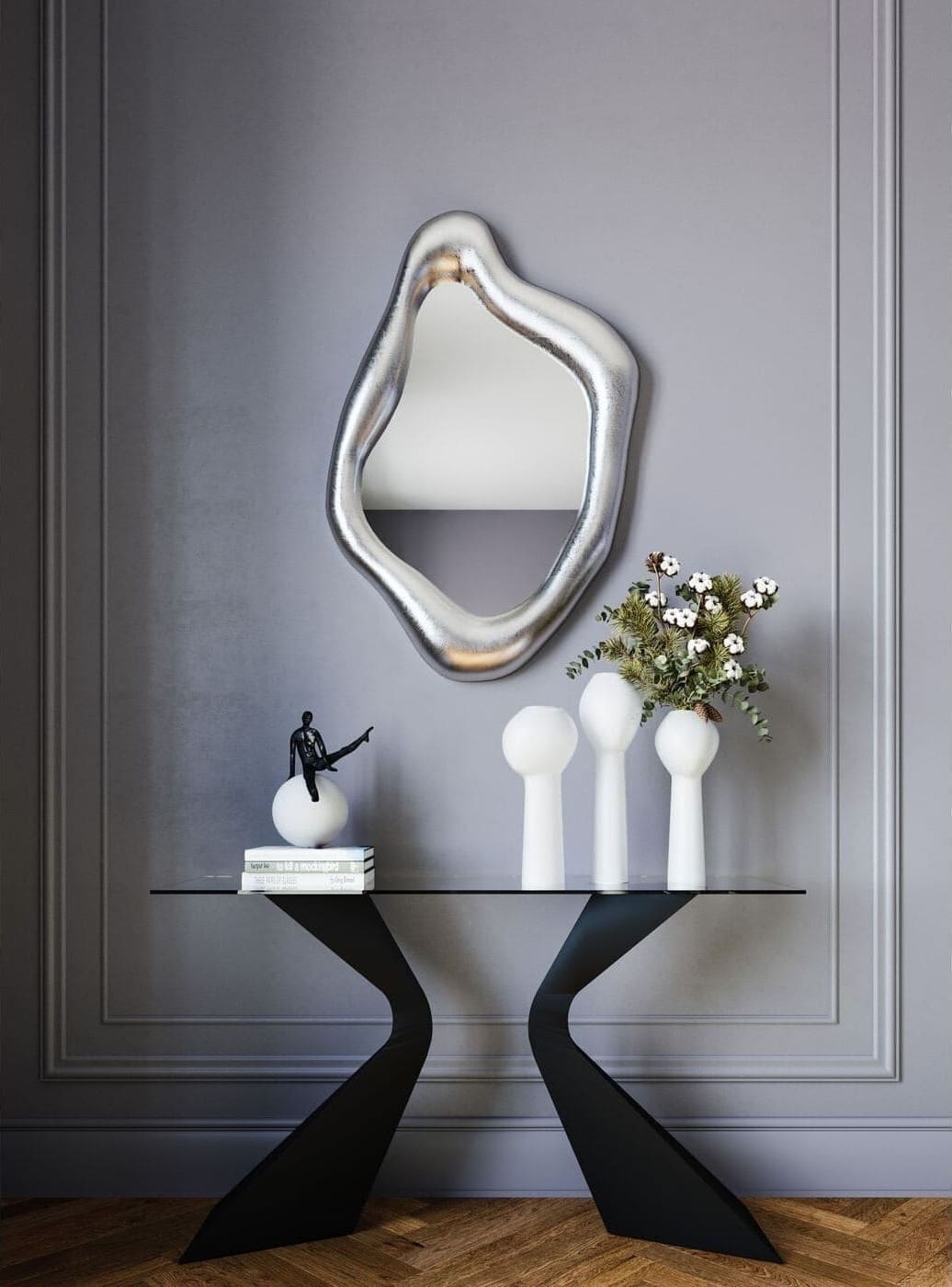 Spiegel Hologram Silver 117x68cm Kare Design Spiegel 80946