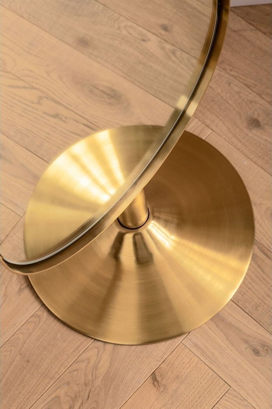 Spiegel Staand Curve Brass 40x170cm Kare Design Spiegel 85924