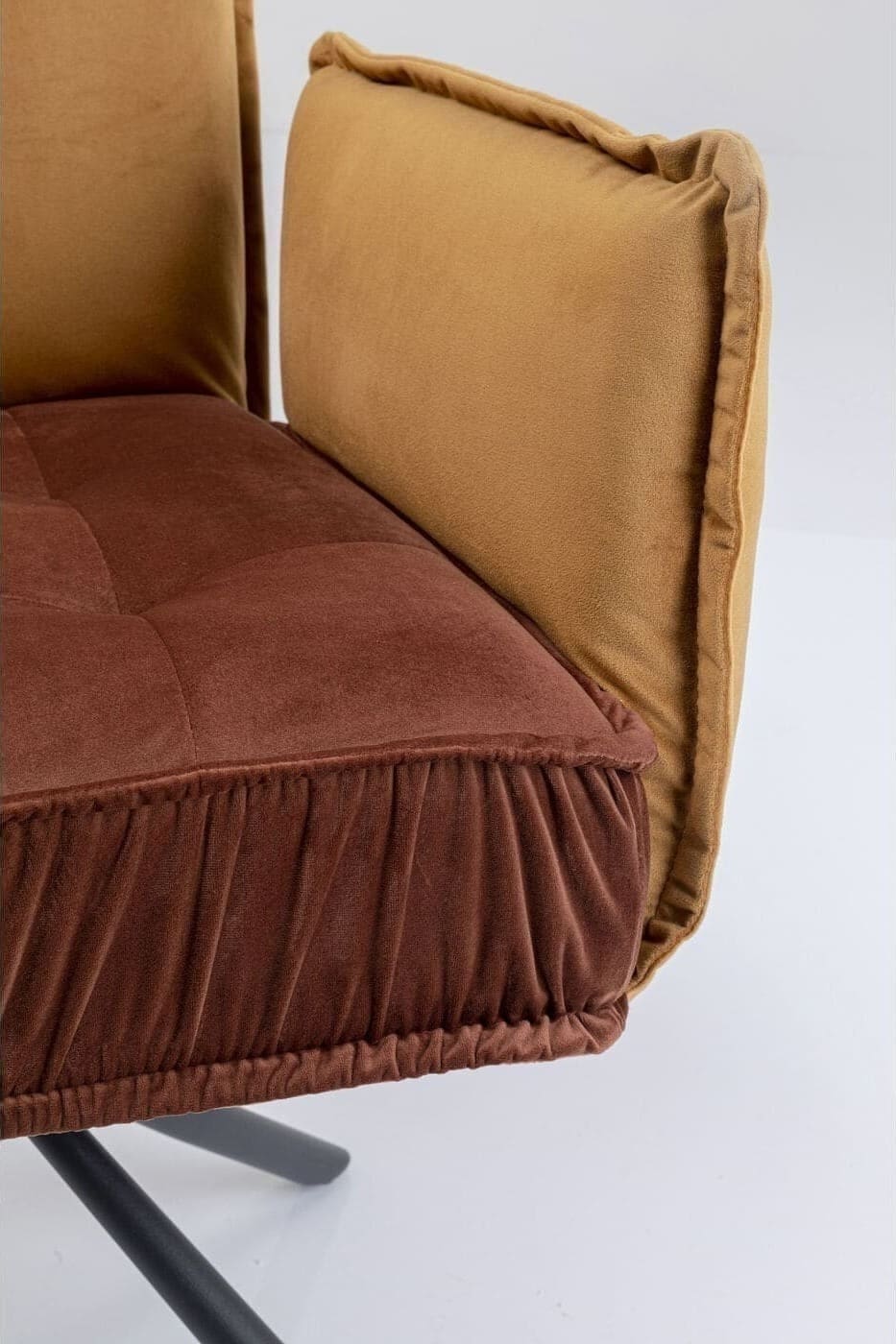 Swivel Armstoel Chelsea Brown Kare Design Armstoel 85770