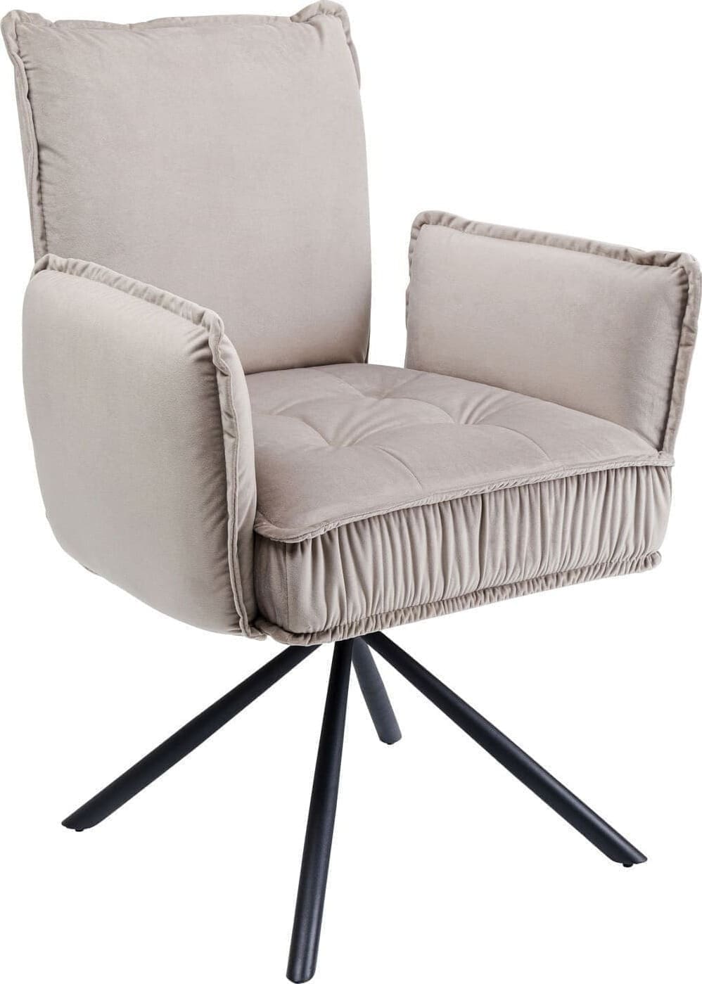 Swivel Armstoel Chelsea Grey Kare Design Armstoel 85769