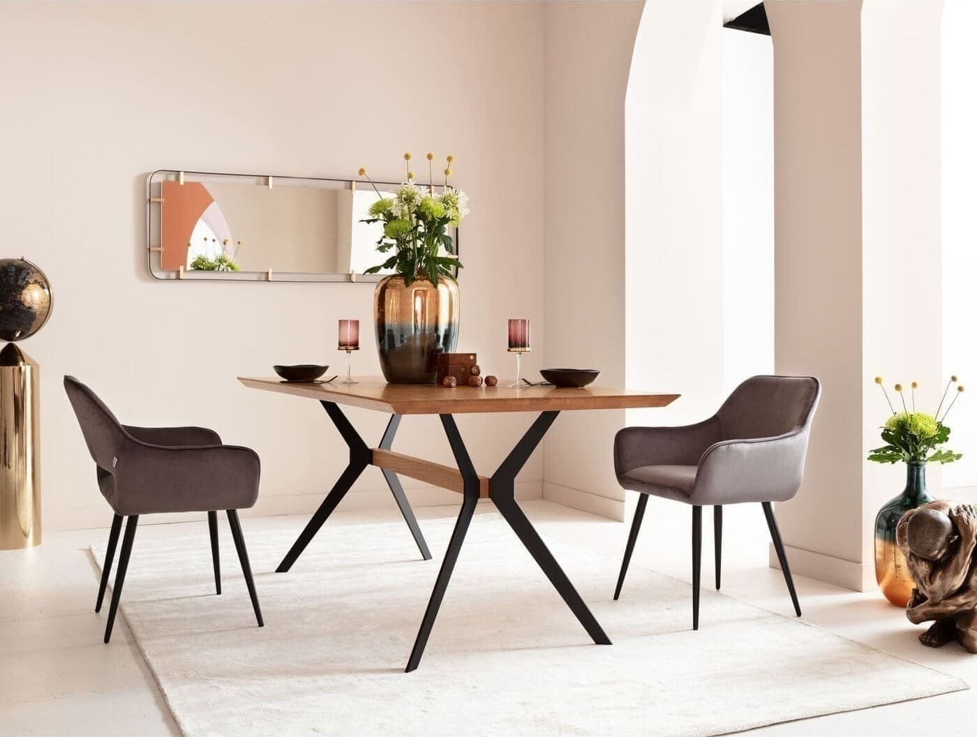 Tafel Downtown Oak 180x90cm Kare Design Eettafel 83160