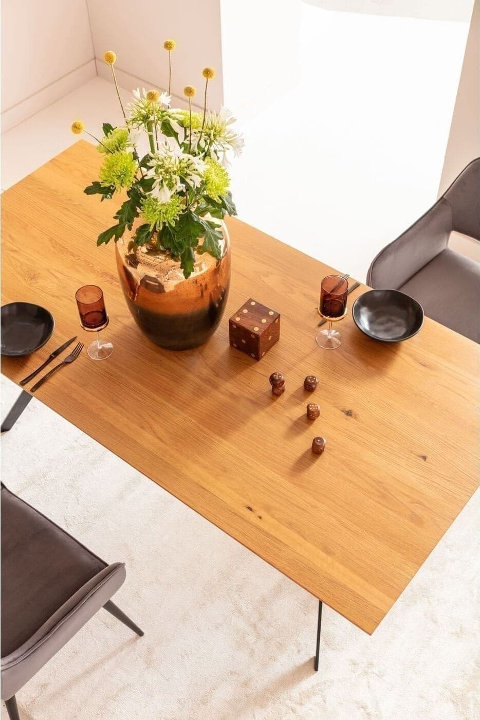 Tafel Downtown Oak 180x90cm Kare Design Eettafel 83160