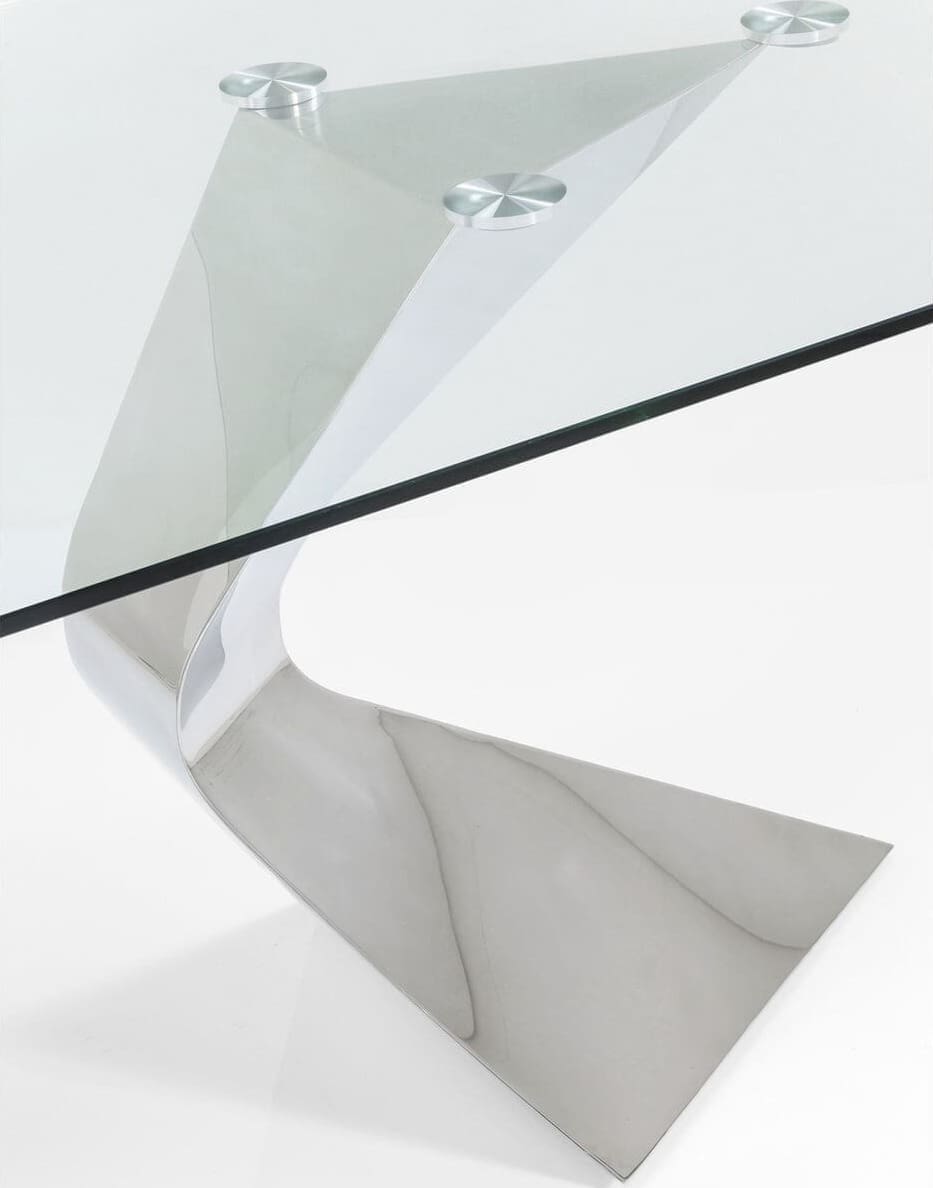 Tafel Gloria Chrome 200x100cm Kare Design Eettafel 81924