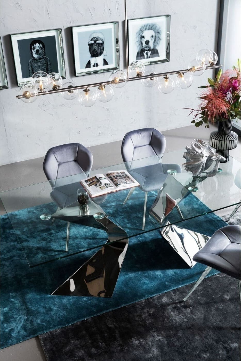 Tafel Gloria Chrome 200x100cm Kare Design Eettafel 81924