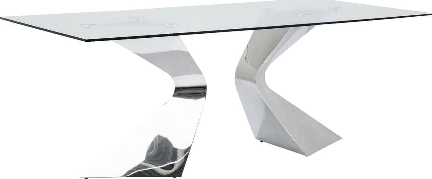 Tafel Gloria Chrome 200x100cm Kare Design Eettafel 81924