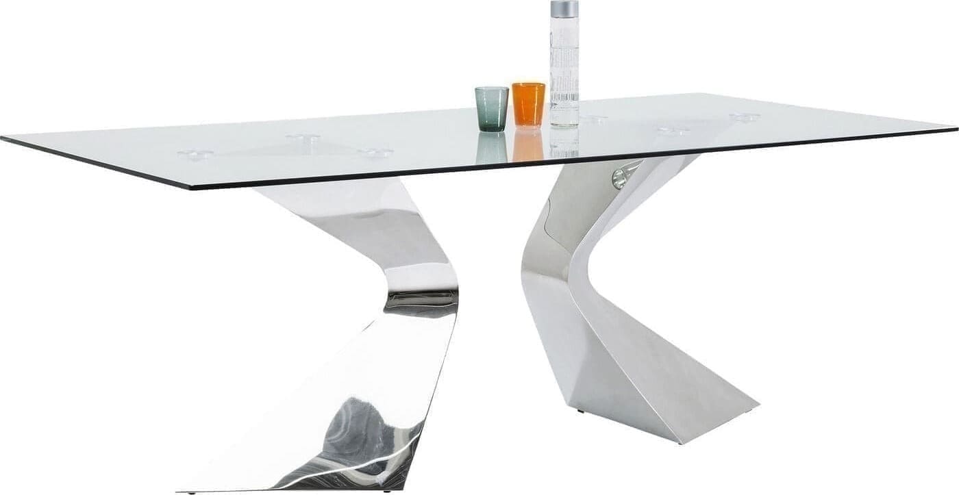 Tafel Gloria Chrome 200x100cm Kare Design Eettafel 81924