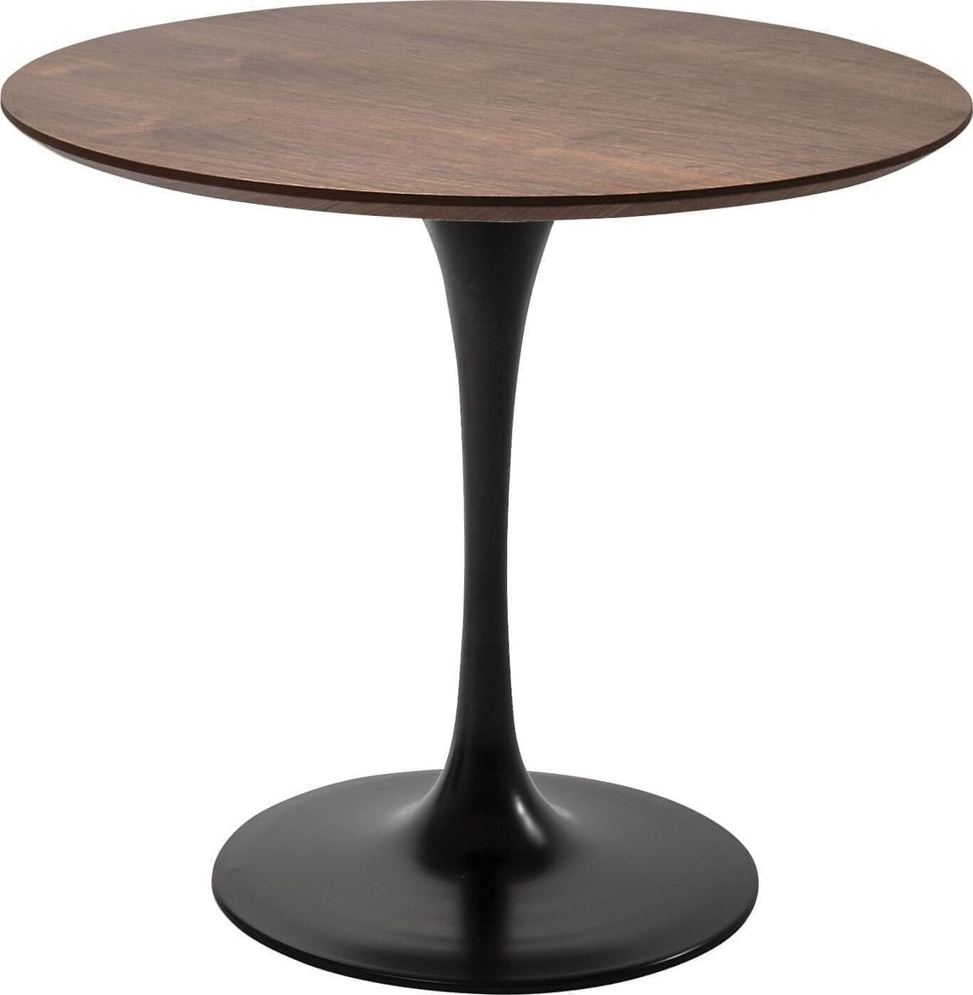 Tafel Invitation Set Walnut Black Ø90cm Kare Design Eettafel 84402