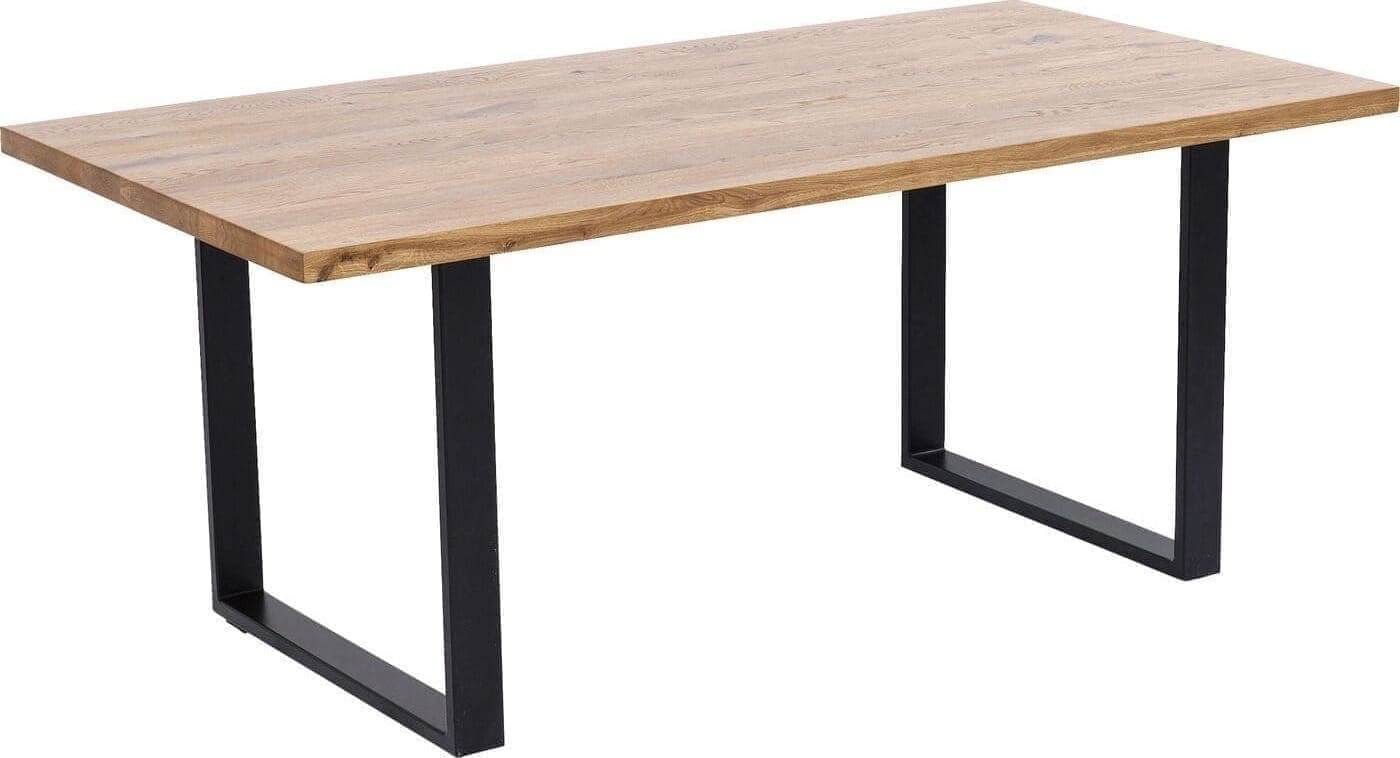 Tafel Jackie Oak Black 160x80 Kare Design Eettafel 84589