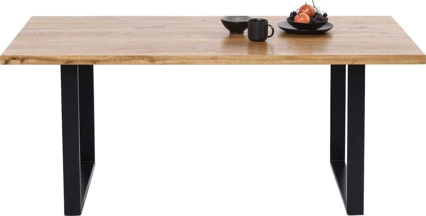 Tafel Jackie Oak Black 160x80 Kare Design Eettafel 84589