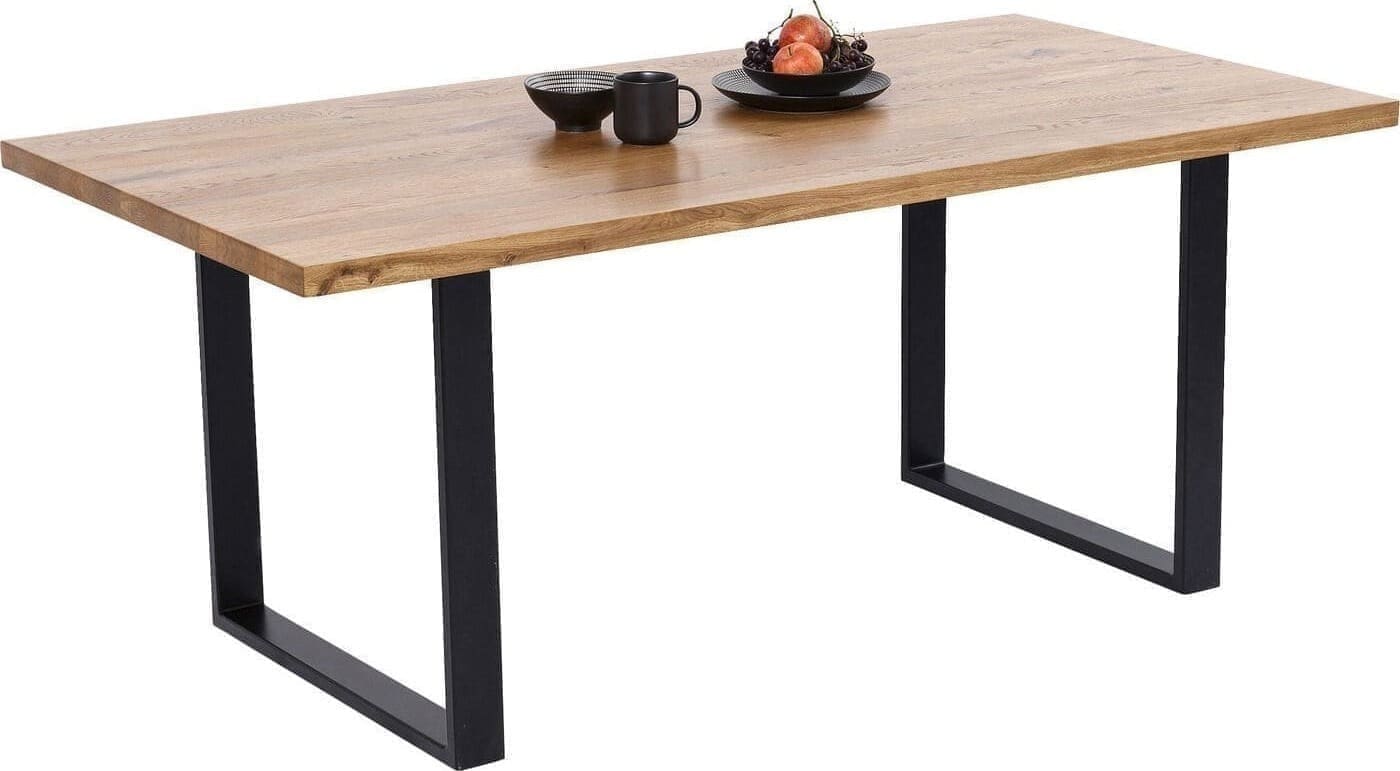 Tafel Jackie Oak Black 160x80 Kare Design Eettafel 84589