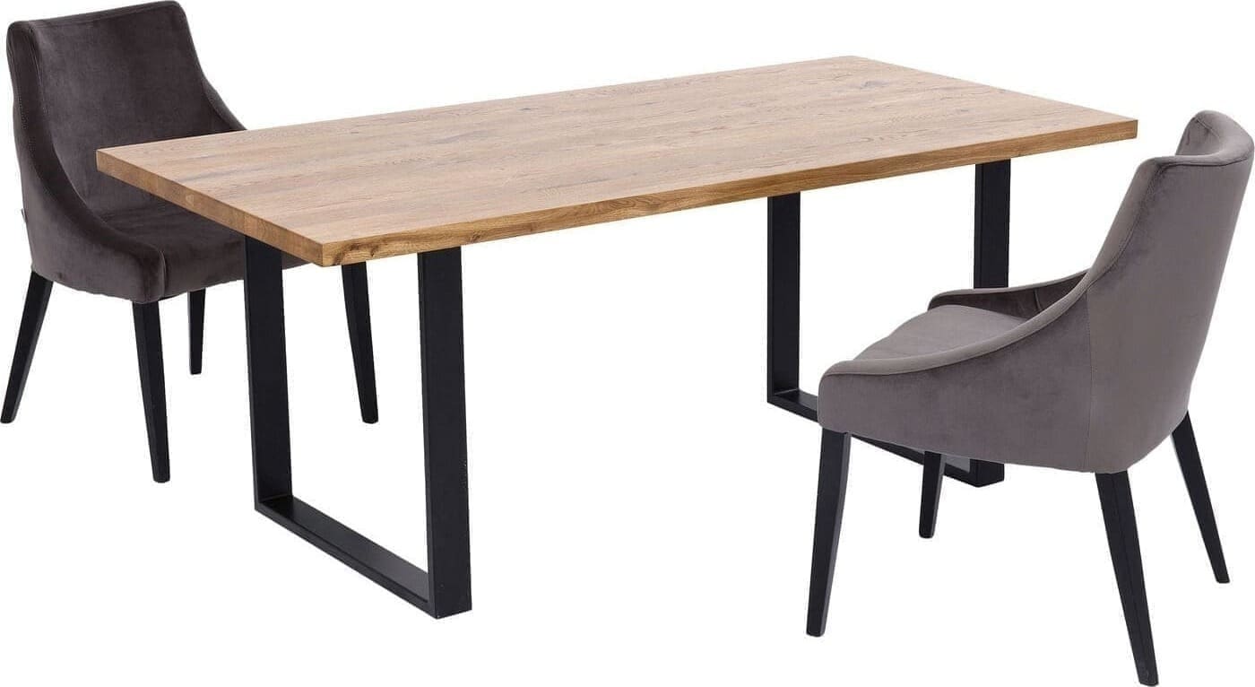 Tafel Jackie Oak Black 160x80 Kare Design Eettafel 84589