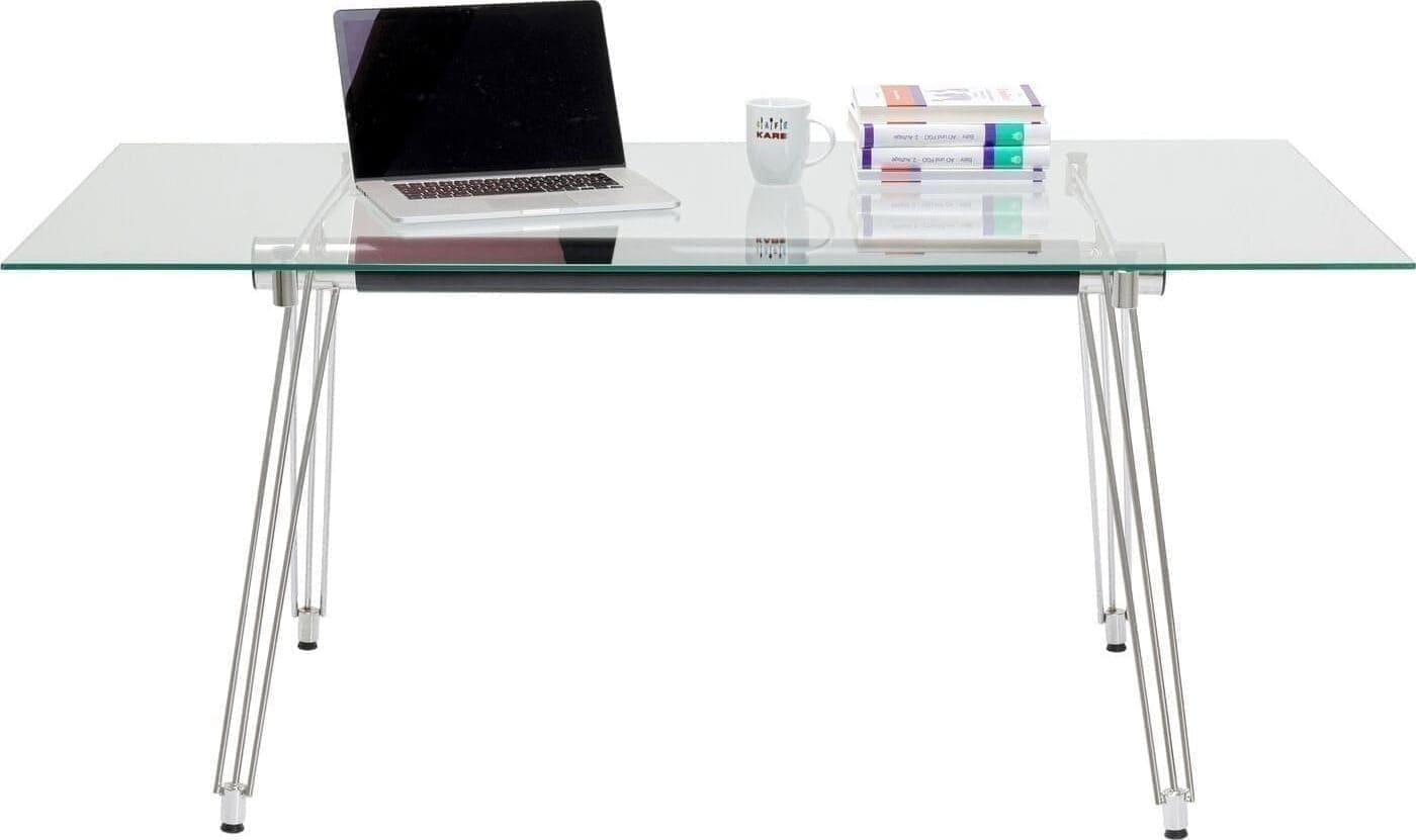 Tafel Officia Tempered Glass 160x80 cm Kare Design Eettafel 9162