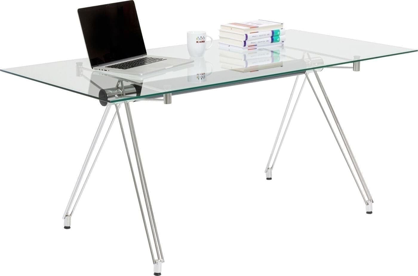 Tafel Officia Tempered Glass 160x80 cm Kare Design Eettafel 9162