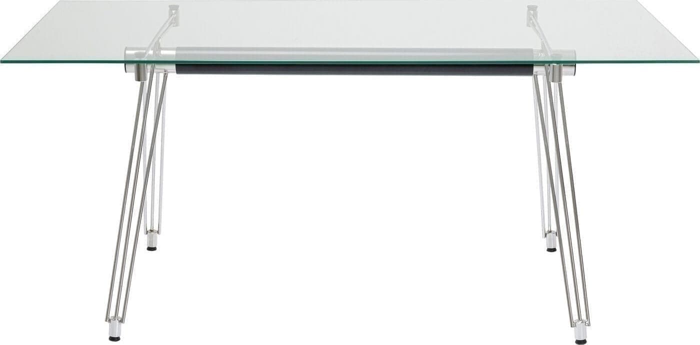 Tafel Officia Tempered Glass 160x80 cm Kare Design Eettafel 9162