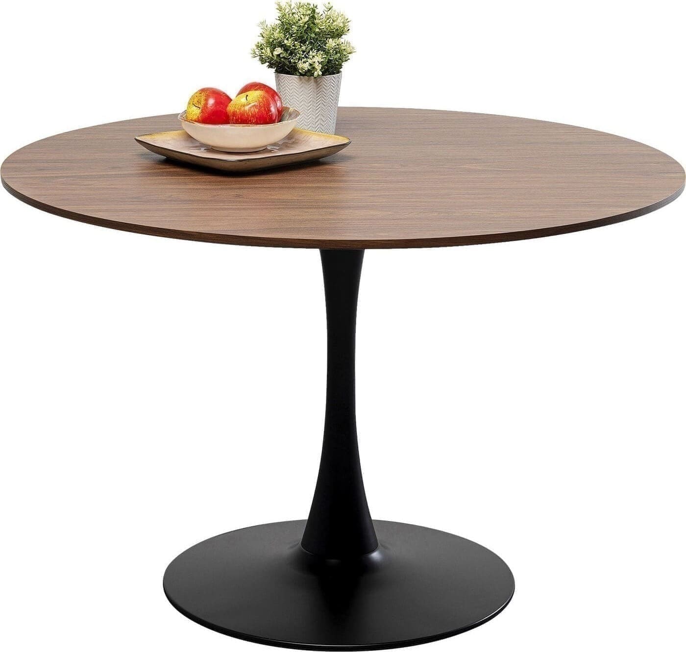 Tafel Schickeria Walnut Black Ø110cm Kare Design Eettafel 86795