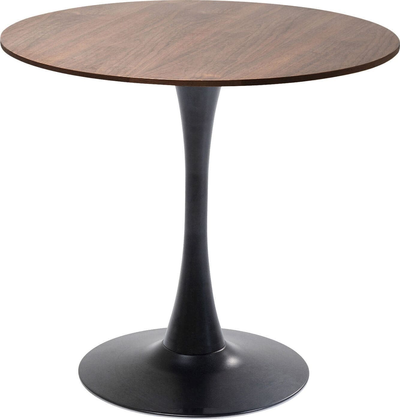Tafel Schickeria Walnut Black Ø80cm Kare Design Eettafel 86793