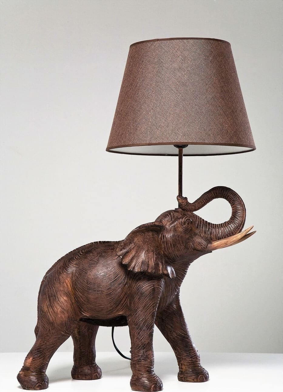 Tafellamp Animal Elephant Safari 74cm Kare Design Tafellamp 32775