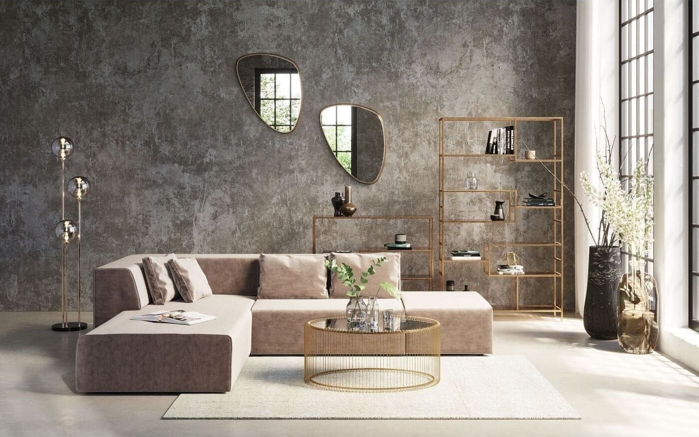 Vloerkleed Cosy Classic Cream 200x300cm Kare Design Vloerkleed 53219