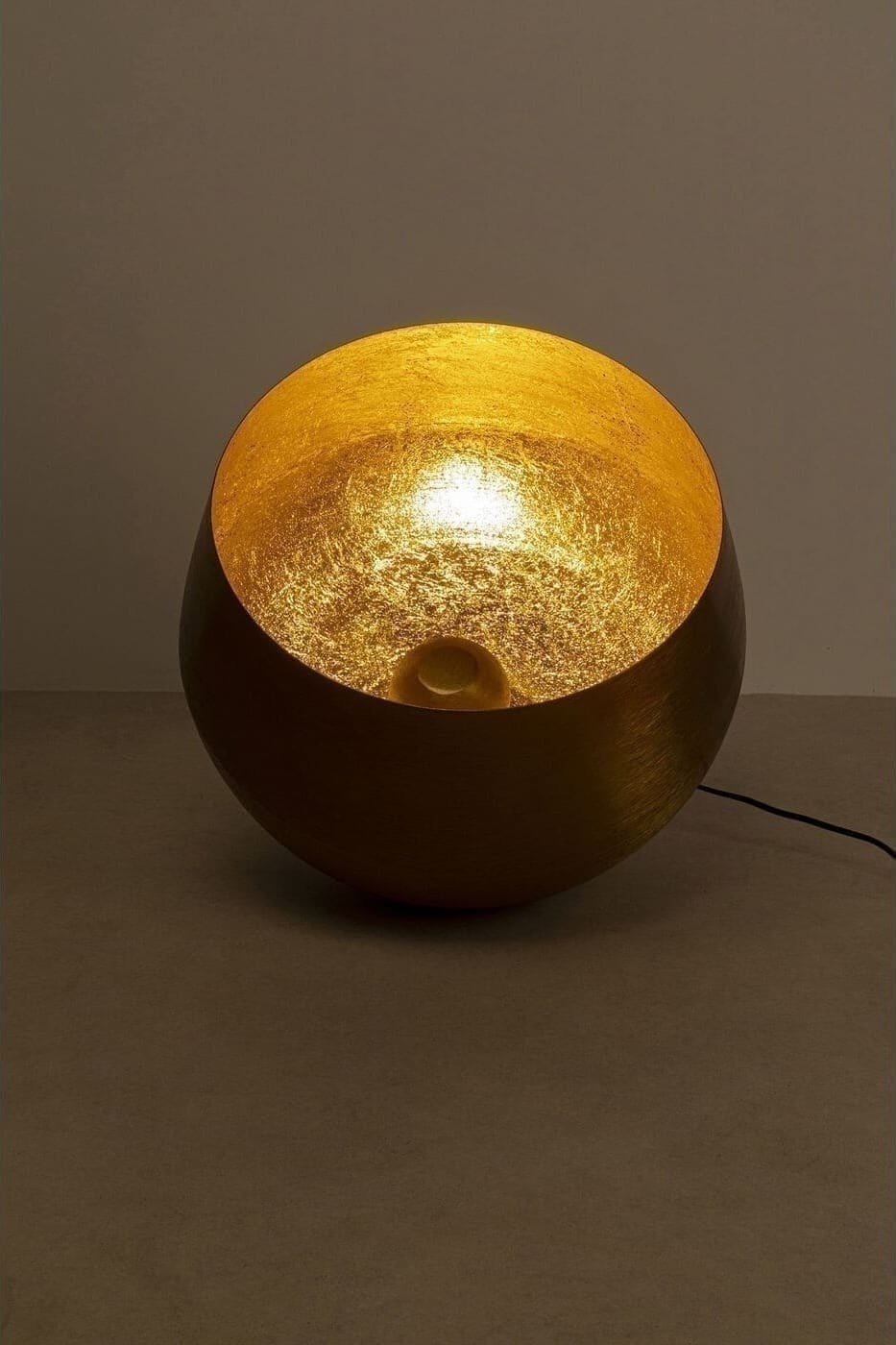 Vloerlamp Apollon Smooth Gold Ø50cm Kare Design Vloerlamp 54318