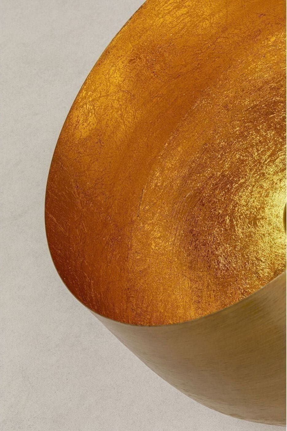Vloerlamp Apollon Smooth Gold Ø50cm Kare Design Vloerlamp 54318