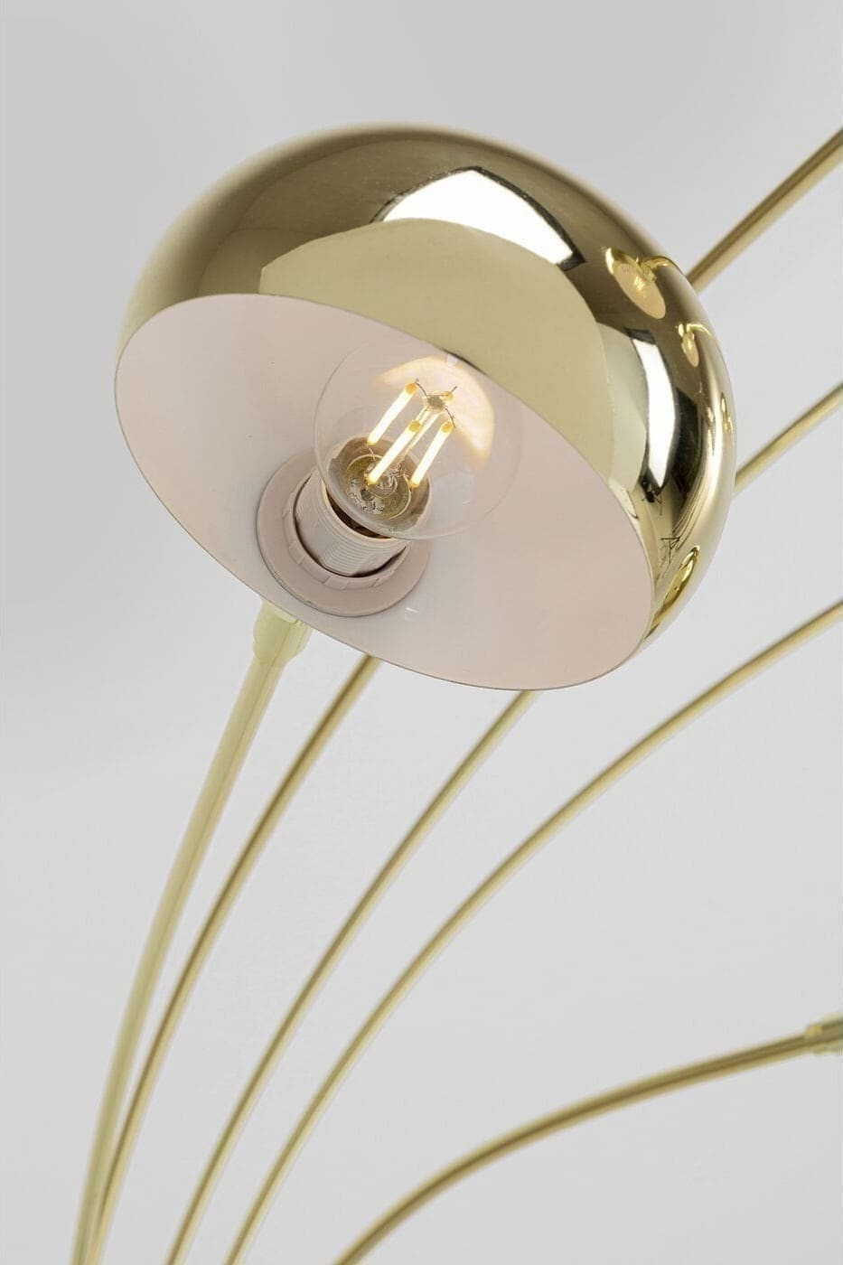 Vloerlamp Five Fingers Brass Kare Design Vloerlamp 60631