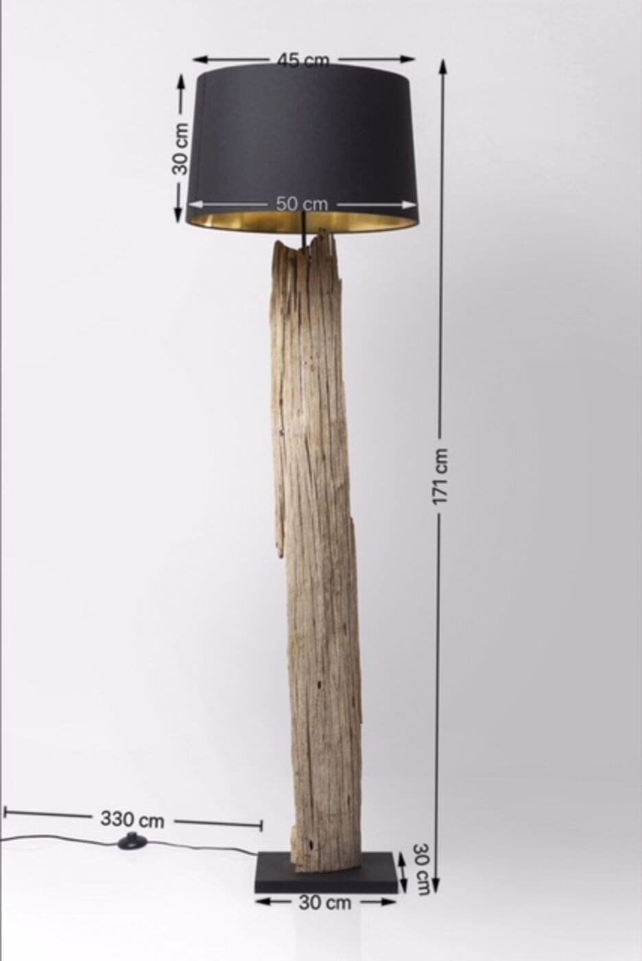 Vloerlamp Nature Straight Kare Design Vloerlamp 31763