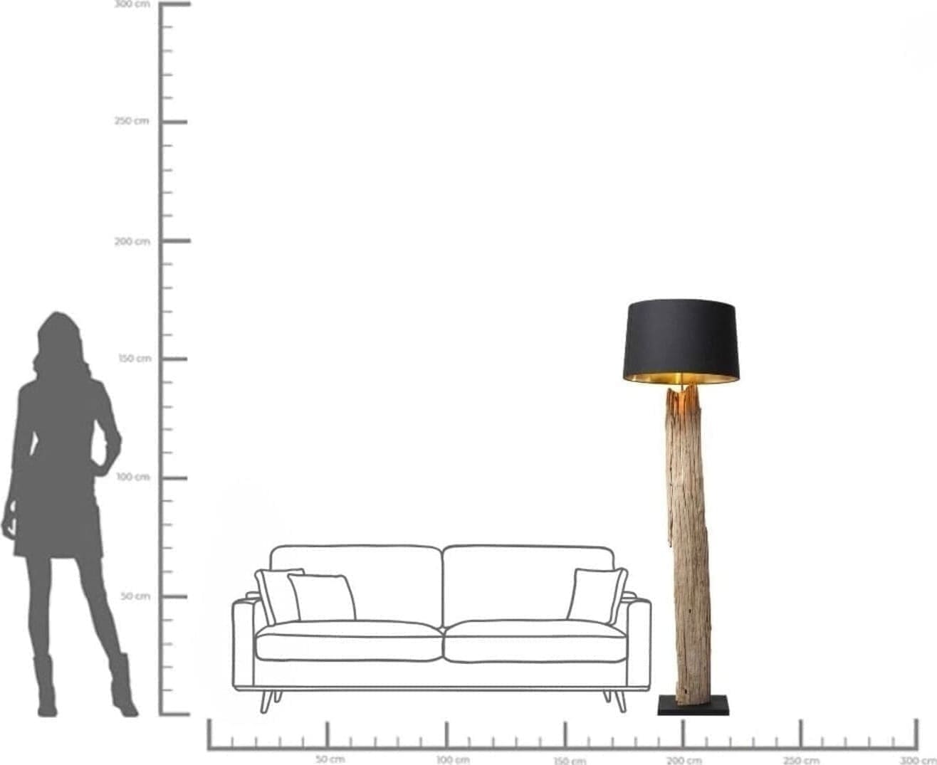 Vloerlamp Nature Straight Kare Design Vloerlamp 31763