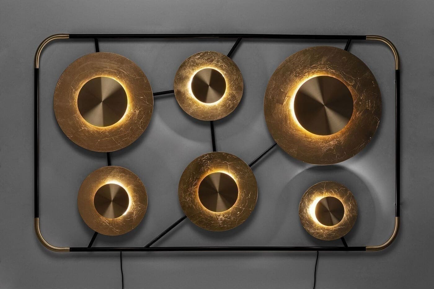 Wandlamp Disc 6light Kare Design Wandlamp 52524