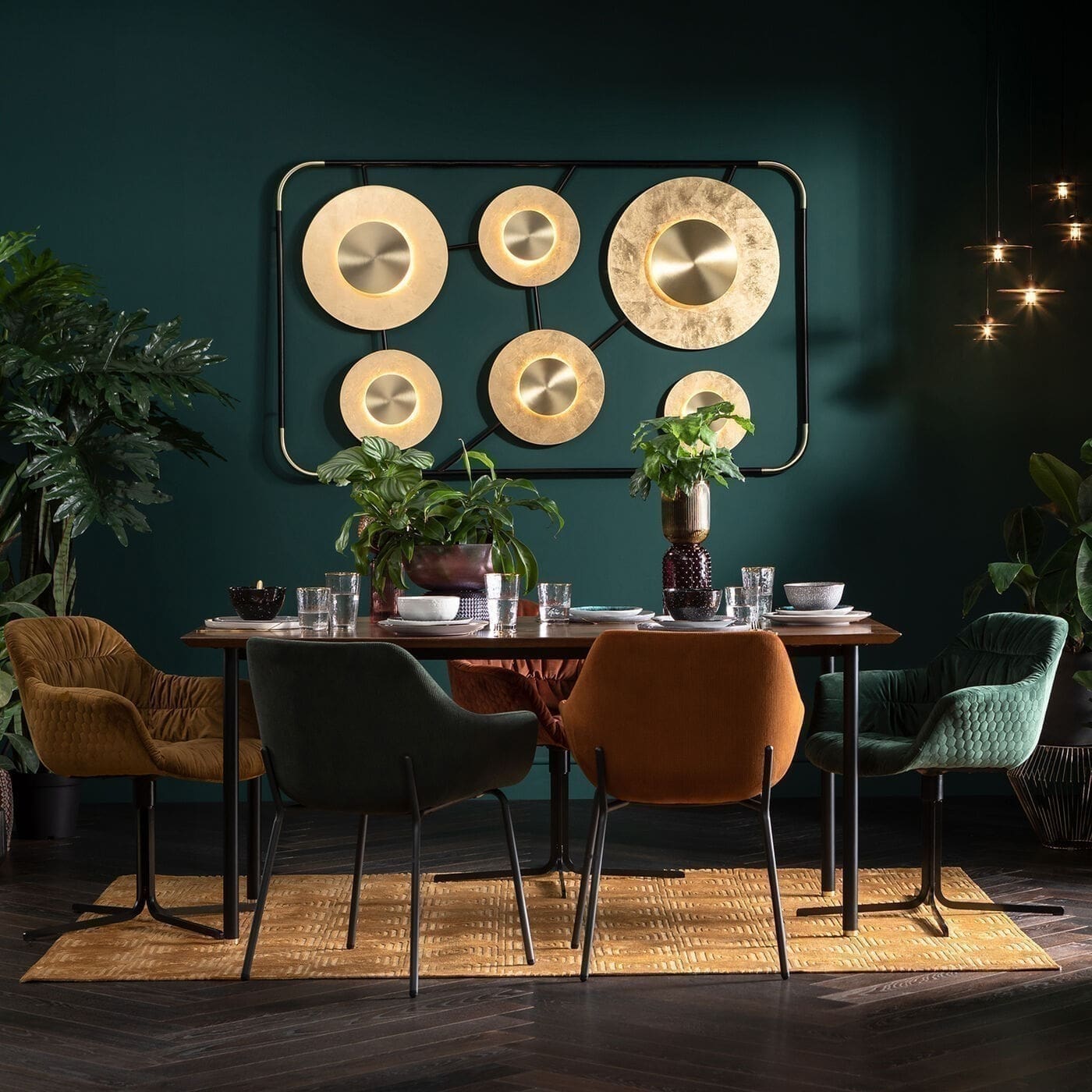 Wandlamp Disc 6light Kare Design Wandlamp 52524