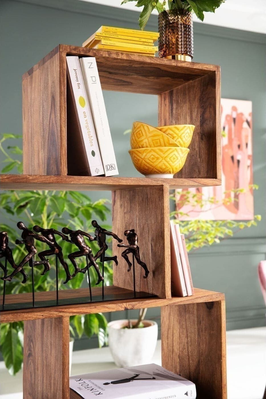 Wandplank Authentico Zick Zack 60x150cm Kare Design Wandplank 74771