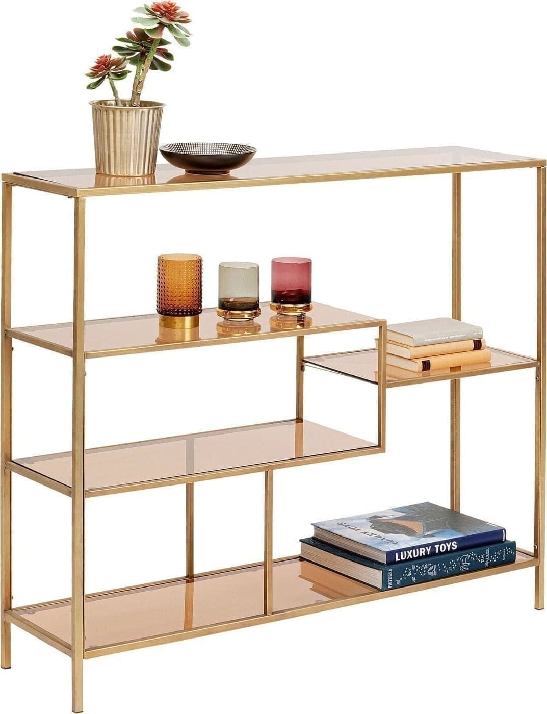 Wandplank Loft Gold 115x100cm Kare Design Wandplank 85486