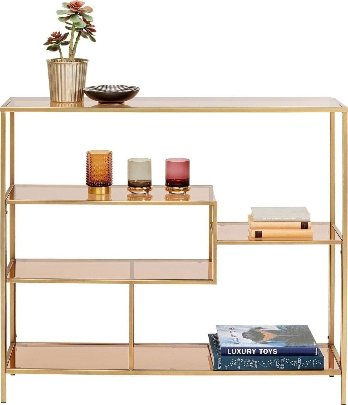 Wandplank Loft Gold 115x100cm Kare Design Wandplank 85486