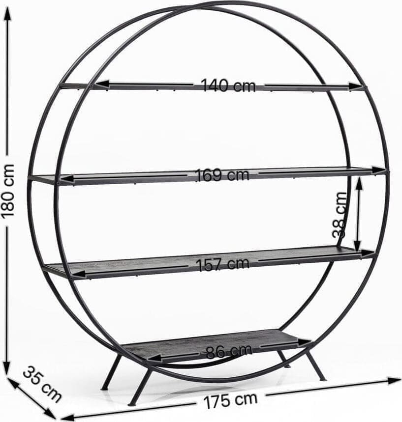 Wandplank Mason Round Kare Design Wandplank 82951