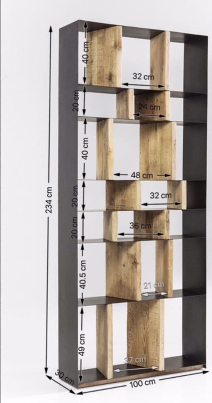 Wandplank Storm 100x234cm Kare Design Wandplank 82060