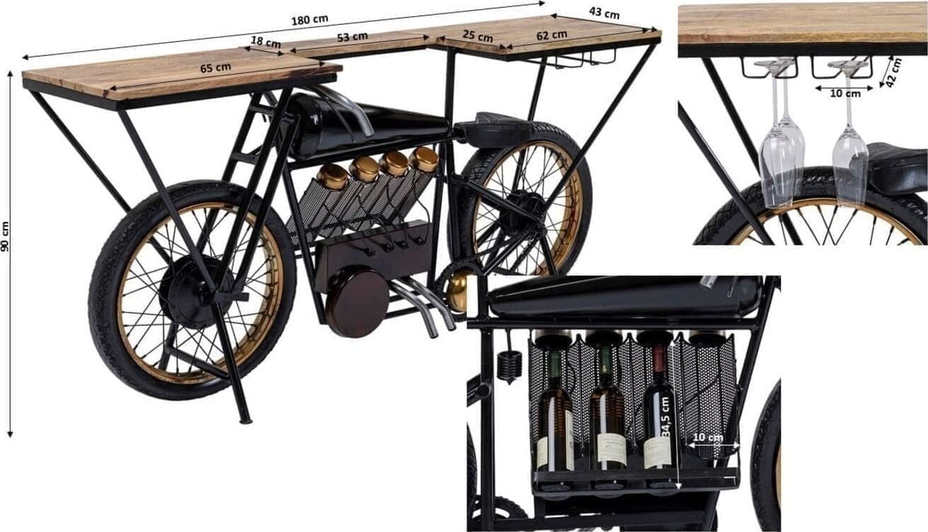 Wandtafel Motorbike Black - Afbeelding 19